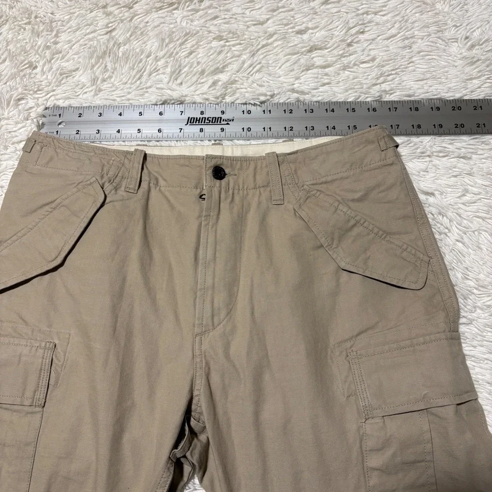 Polo Ralph Lauren Cargo Pants Mens 32x32 Tan Slim Fit Surplus Div. Trousers